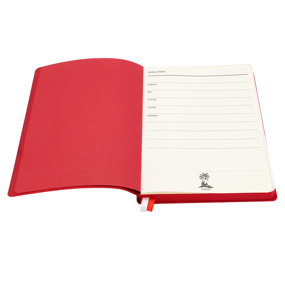 Ежедневник A5 недатированный Gabby в мягком переплёте, Красный-2