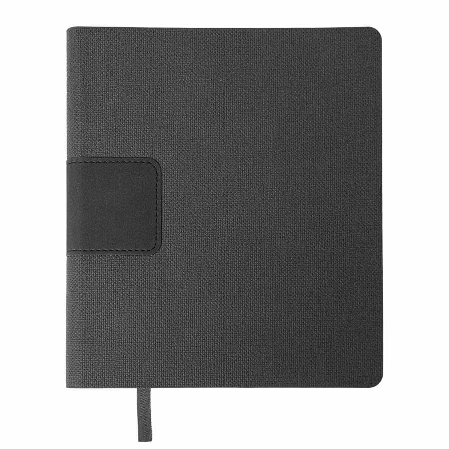 Бизнес-блокнот TWEEDI,формат B6+, в линейку, серый-1