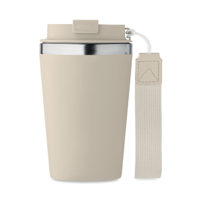 Double wall tumbler 350 ml, бежевый-4