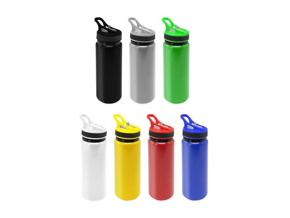 Бутылка алюминиевая с цельнолитым корпусом, 680 мл, белый-2