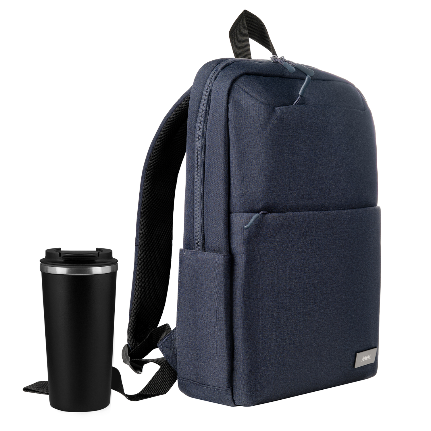 Подарочный набор Палермо (Palermo), Форст (Forst), синий/черный (рюкзак, термокружка)-0