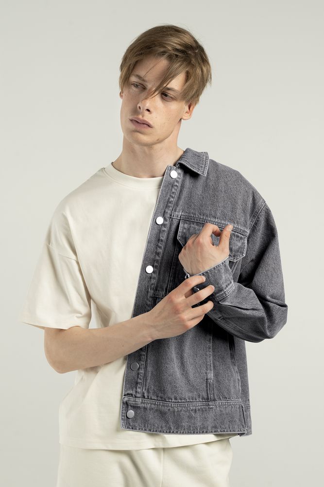 Куртка джинсовая O2, серая-4