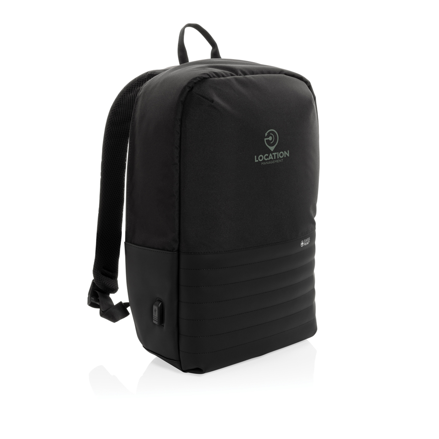 Антикражный рюкзак для ноутбука Swiss Peak с RFID-защитой из rPET AWARE™, 15,6’’-7