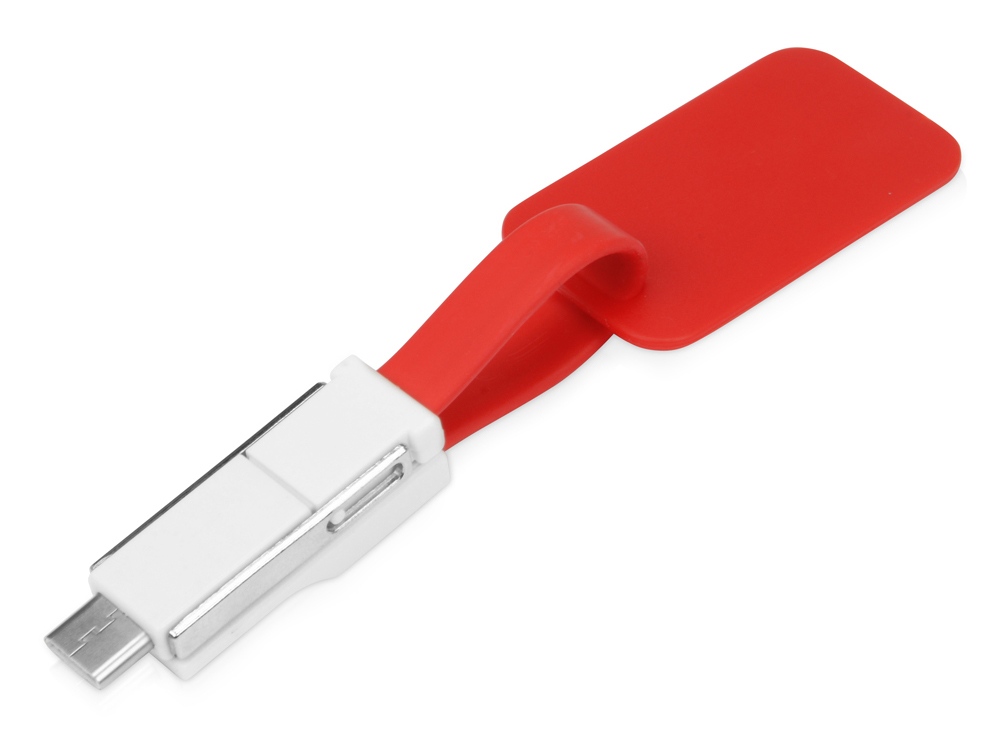 Зарядный кабель 3-в-1 Charge-it, красный-0