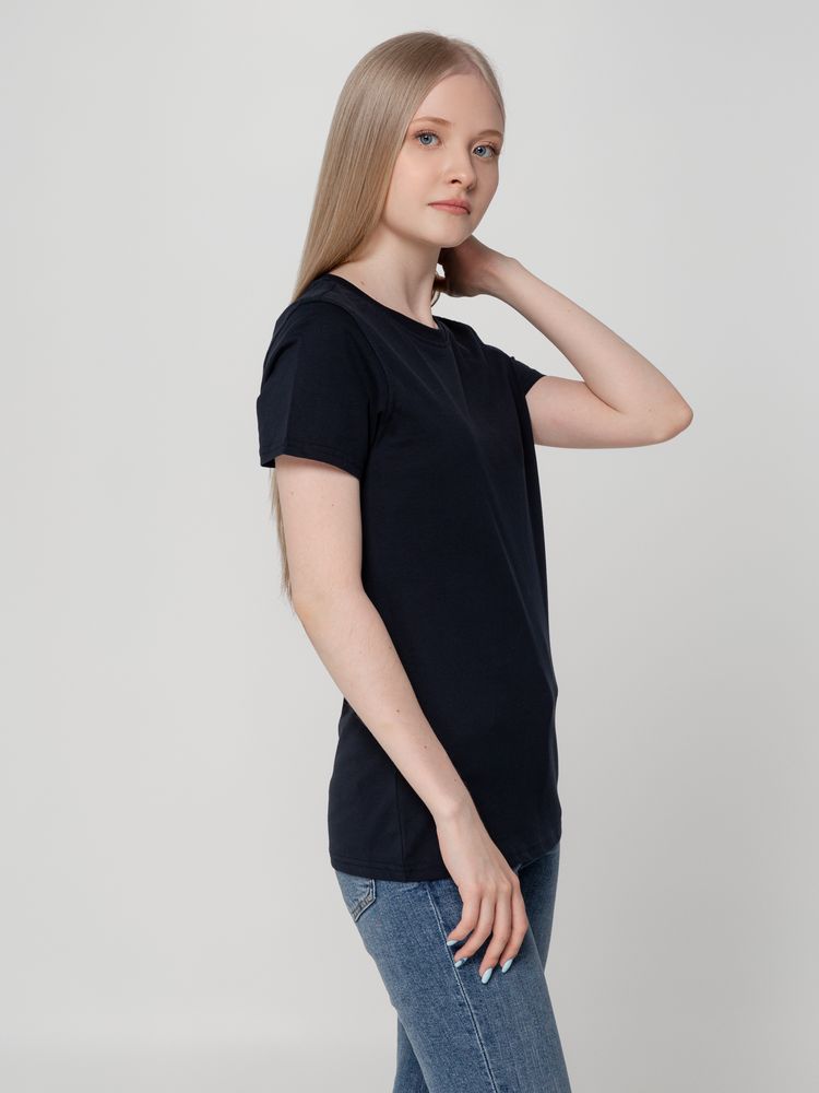 Футболка женская T-bolka Lady, темно-синяя-4