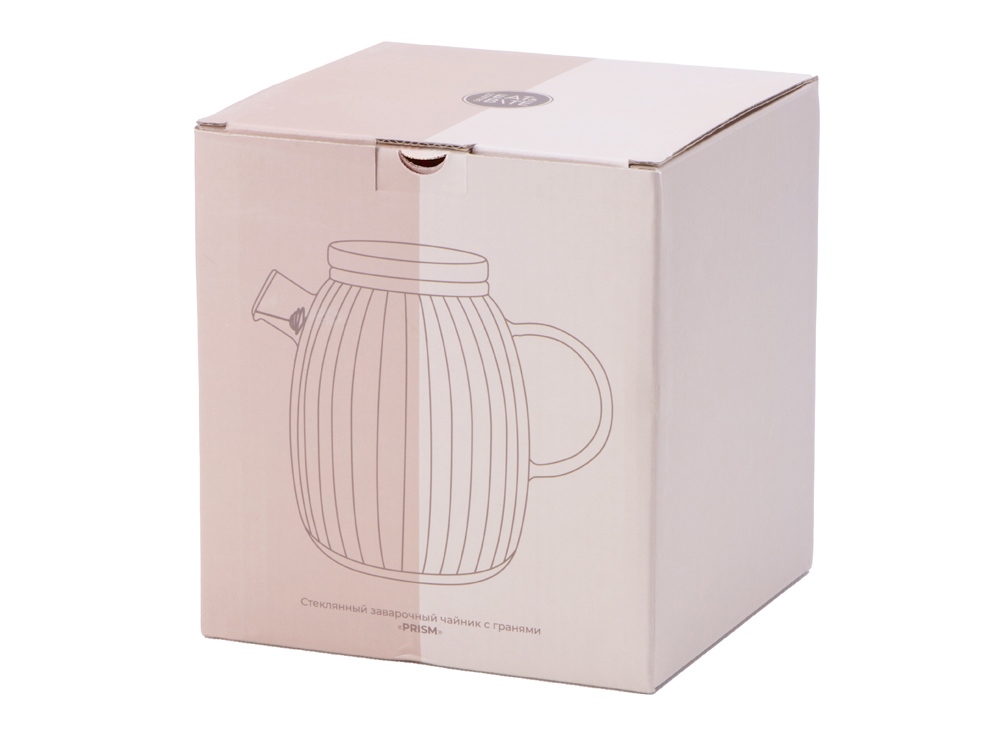 Стеклянный заварочный чайник с гранями Prism-8