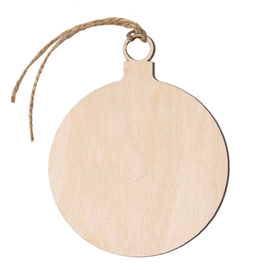 Ёлочное украшение WOOD, бежевый-1