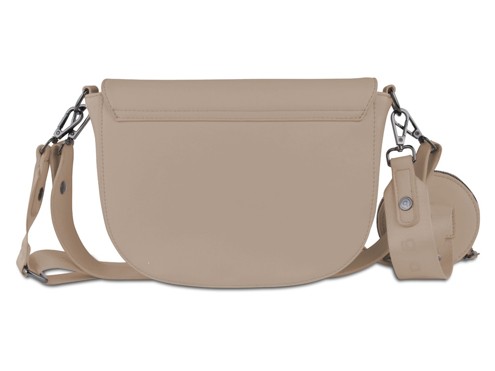 Сумка наплечная женская BUGATTI Almata, с кошельком, песочная, полиуретан, 27х6х18,5 см-3