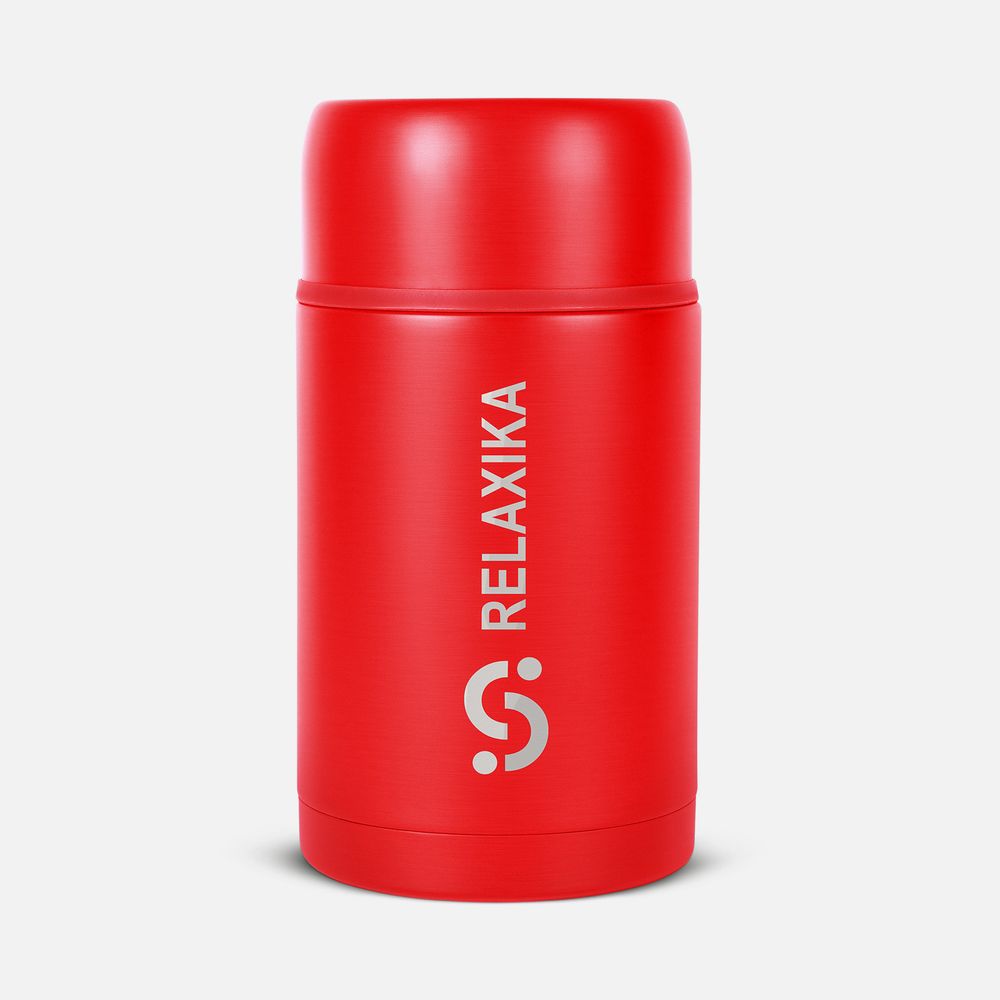 Термос для еды Relaxika 1000, красный-0