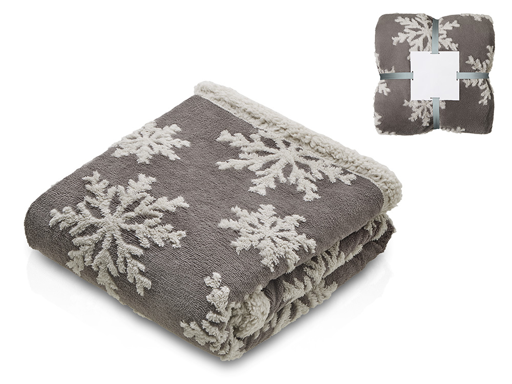 Плед Snowflake новогодний-0