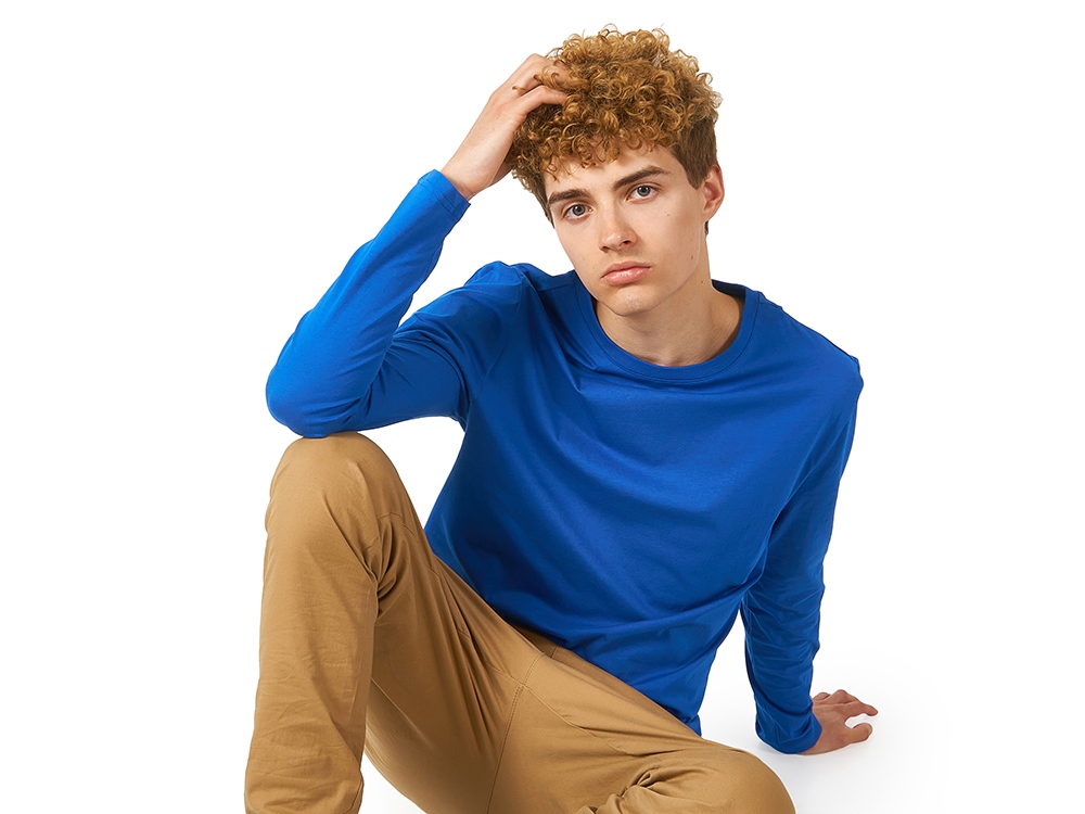 Лонгслив Porto мужской, кл синий-1