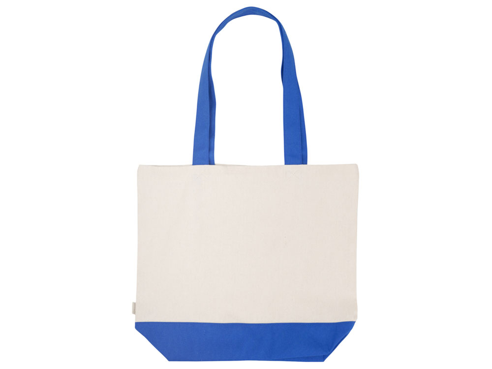 Сумка для шоппинга Cotton из переработанного хлопка 280 г, синий-3