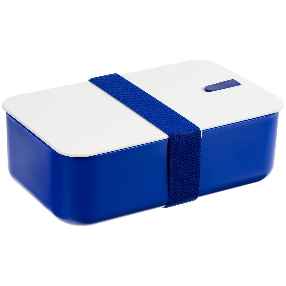 Ланчбокс Lunch Hour, белый с синим-1
