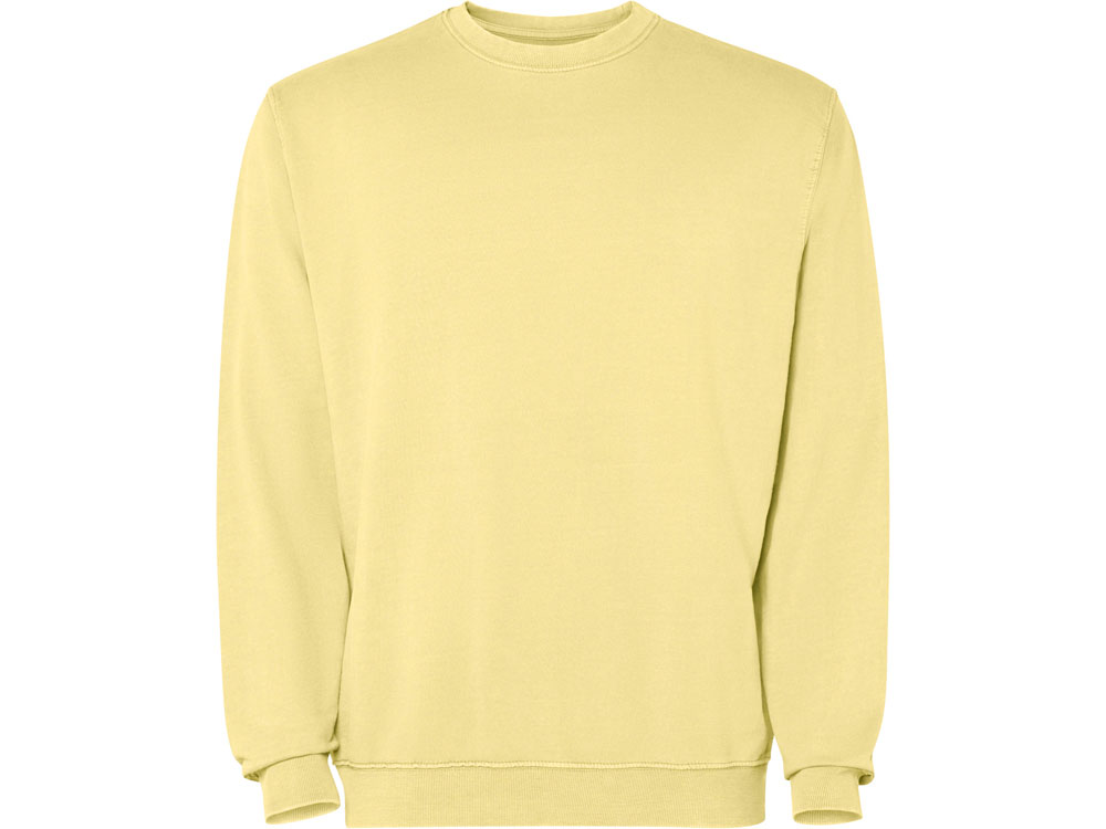 Свитшот Jaya унисекс, солнечно-желтый выстиранный WASHED-0