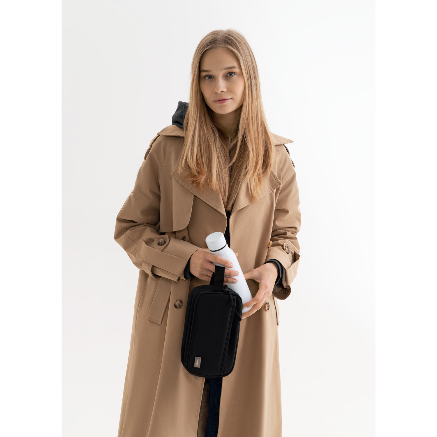 Термобутылка вакуумная герметичная Соренто (Sorento), белая, зернистое покрытие-11