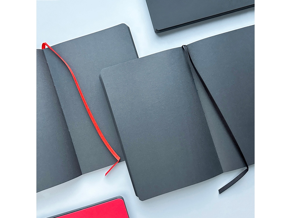 Скетчбук Sketch & Art в мягком переплете 140х210 мм, 100 л. черной бумаги 100 гр., красный-6