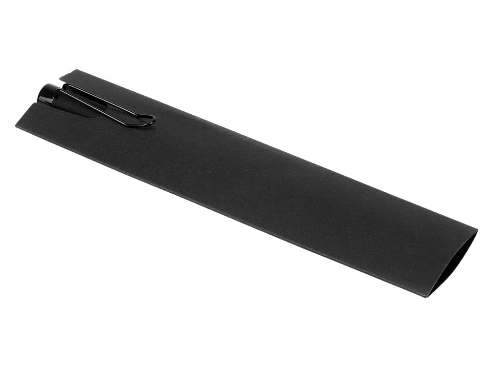 Металлическая шариковая ручка Black Lama, софт-тач, черный-3