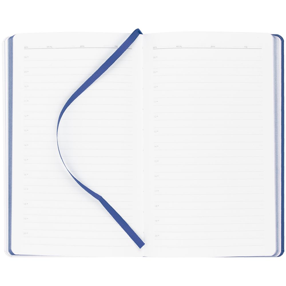 Ежедневник Duplex, недатированный, белый с синим-3