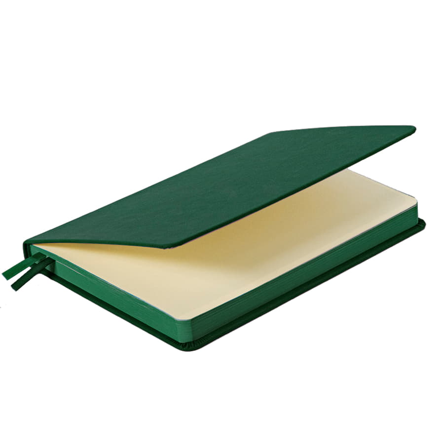 Ежедневник недатированный Softie, формат А5, в клетку, темно-зелёный-4