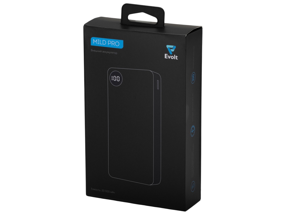 Внешний аккумулятор Mild Pro c быстрой зарядкой QC/PD, 20 000 mAh, белый-10