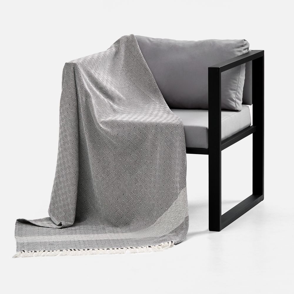 Плед Ladakh, серый-2