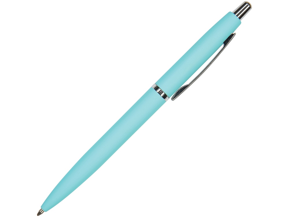 Ручка металлическая шариковая San Remo, софт-тач, 1.0 мм, голубой-0