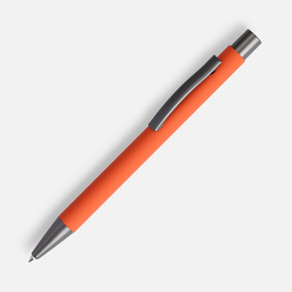 Ручка шариковая Atento Soft Touch, оранжевая-0