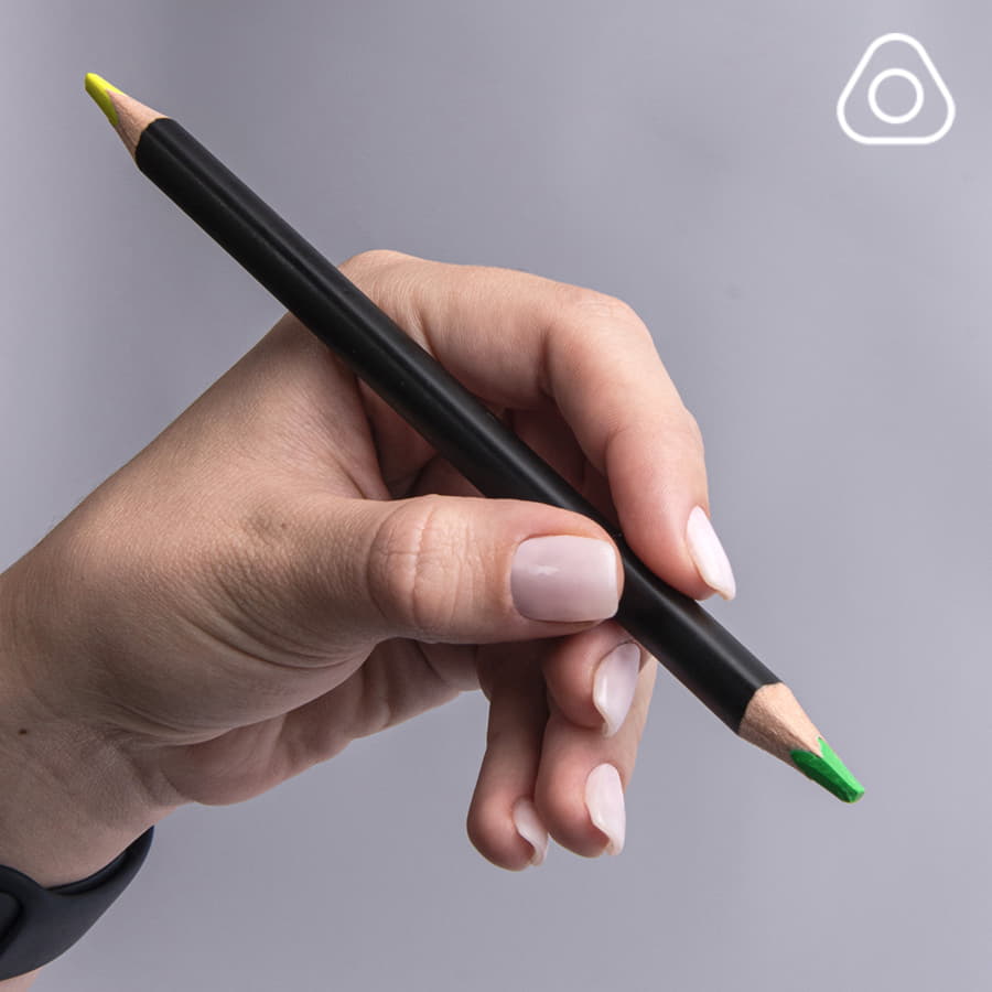 Карандаш-текстовыделитель двухцветный EXPERT, черный-4