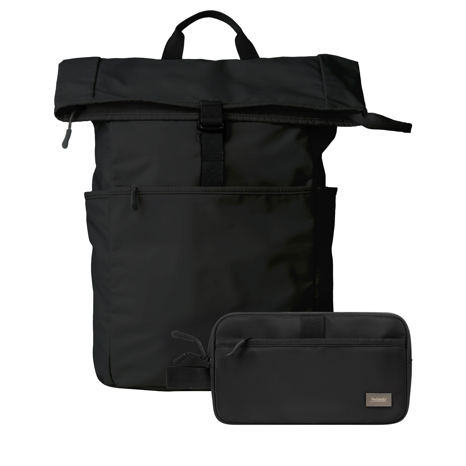 Подарочный набор Boston рюкзак + дорожная косметичка, черный-0