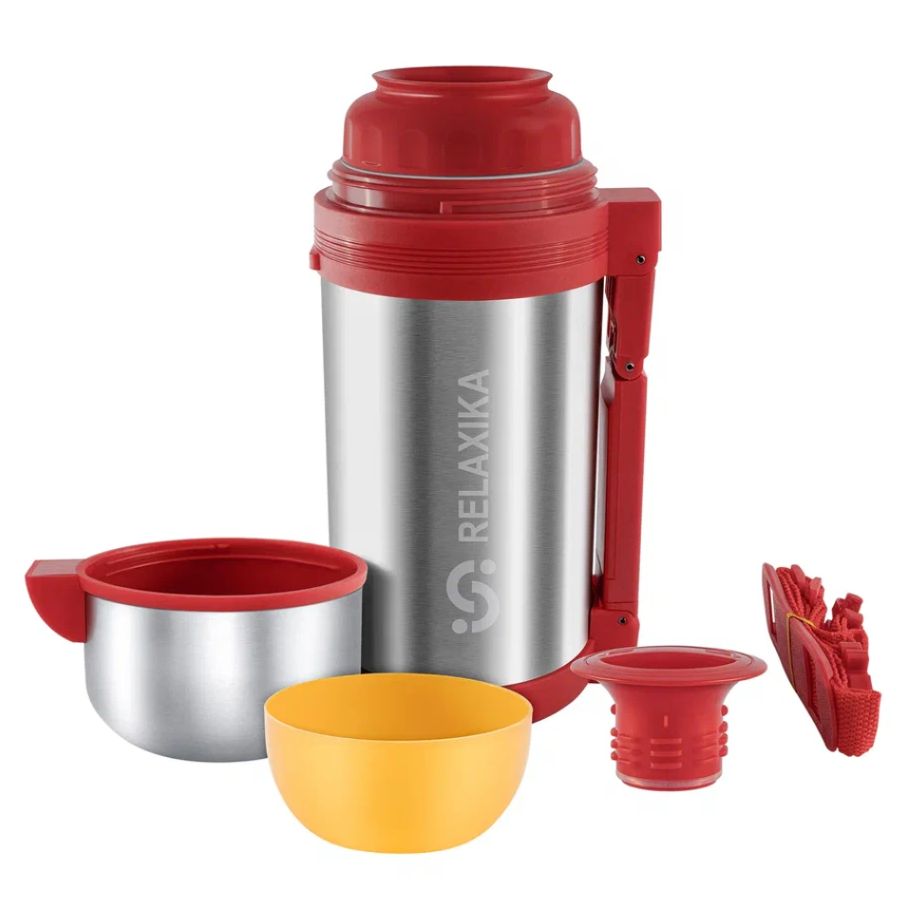 Термос для еды и напитков Relaxika 1200, стальной-2
