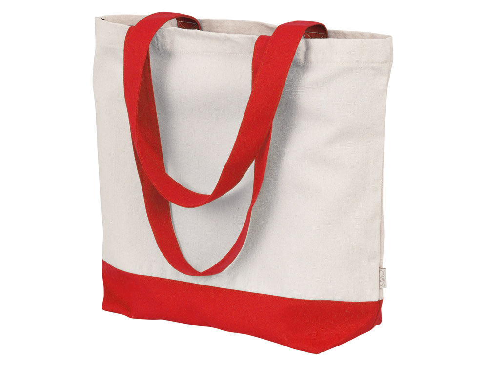 Сумка для шоппинга Cotton из переработанного хлопка 280 г, красный-0