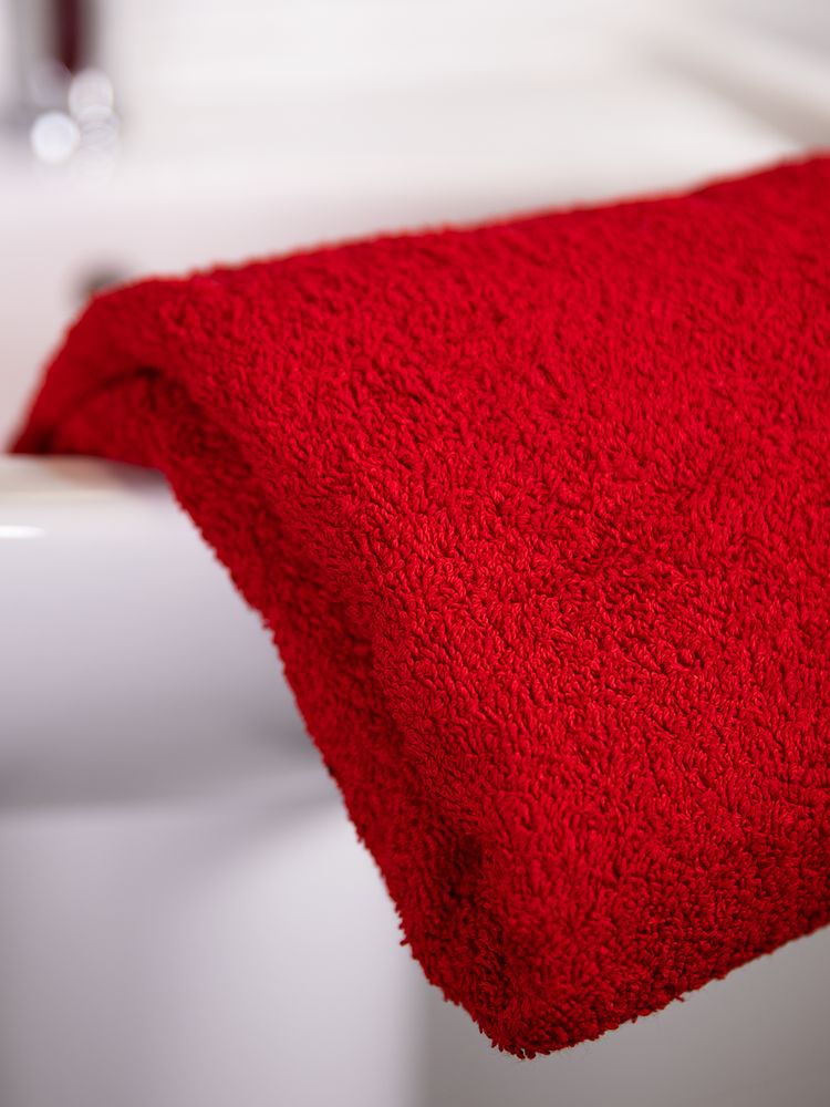 Полотенце Odelle, большое, красное-3