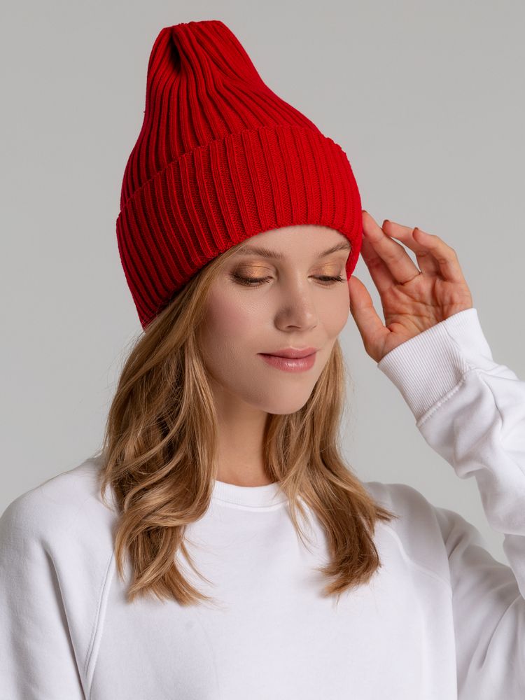 Шапка Yong, красная (алая)-2