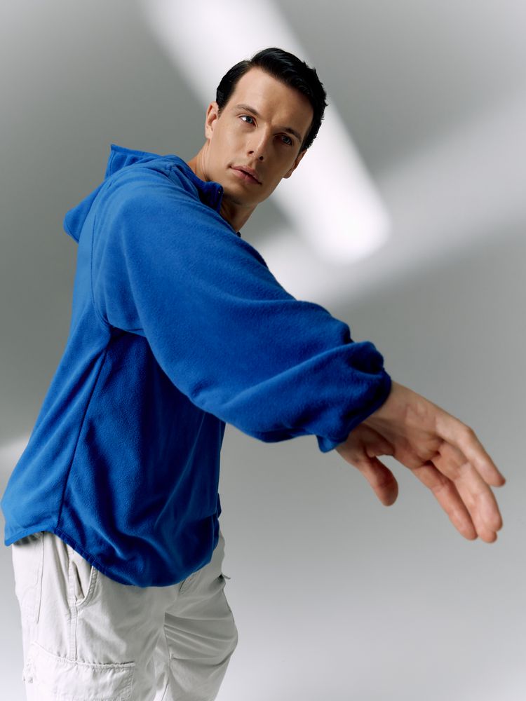 Анорак флисовый унисекс Fliska, ярко-синий-7