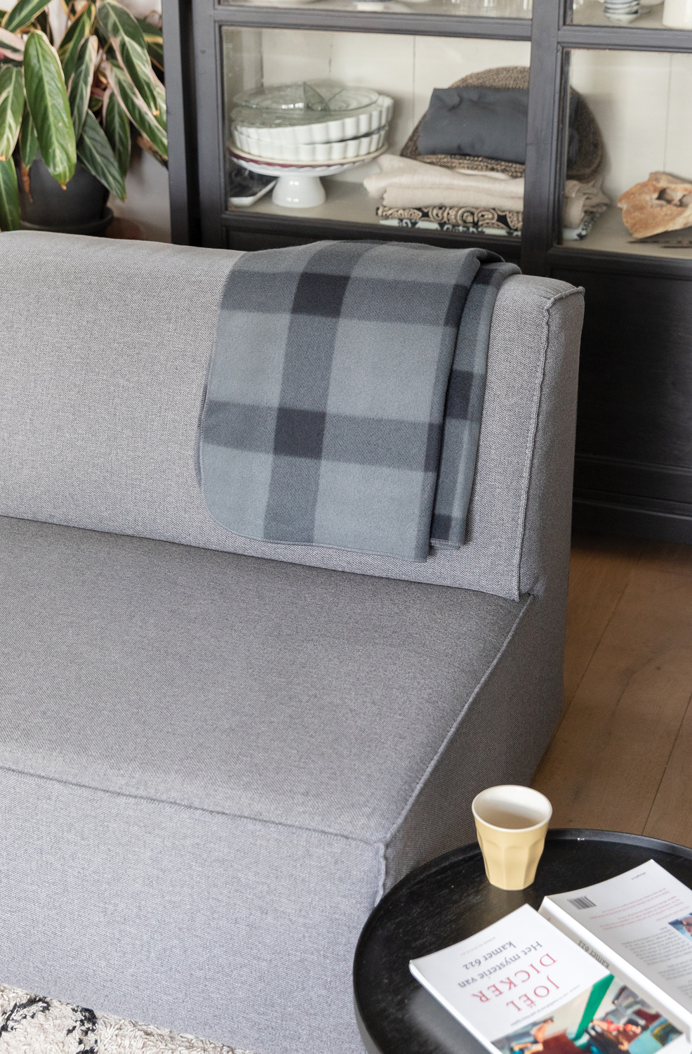 Плед из двойного флиса в клетку-4