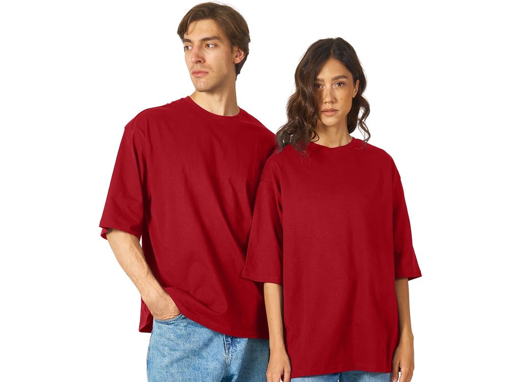 Футболка Berlin к/р оверсайз, 100% хлопок, 180гр, красный-0