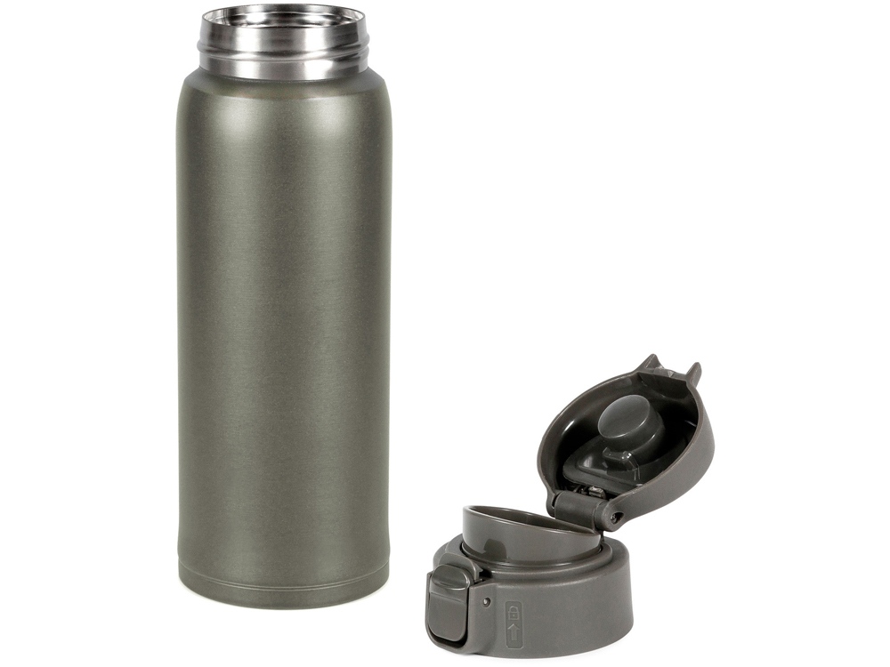 Термокружка Relaxika 701 (0,48 литра), хаки (без лого)-4