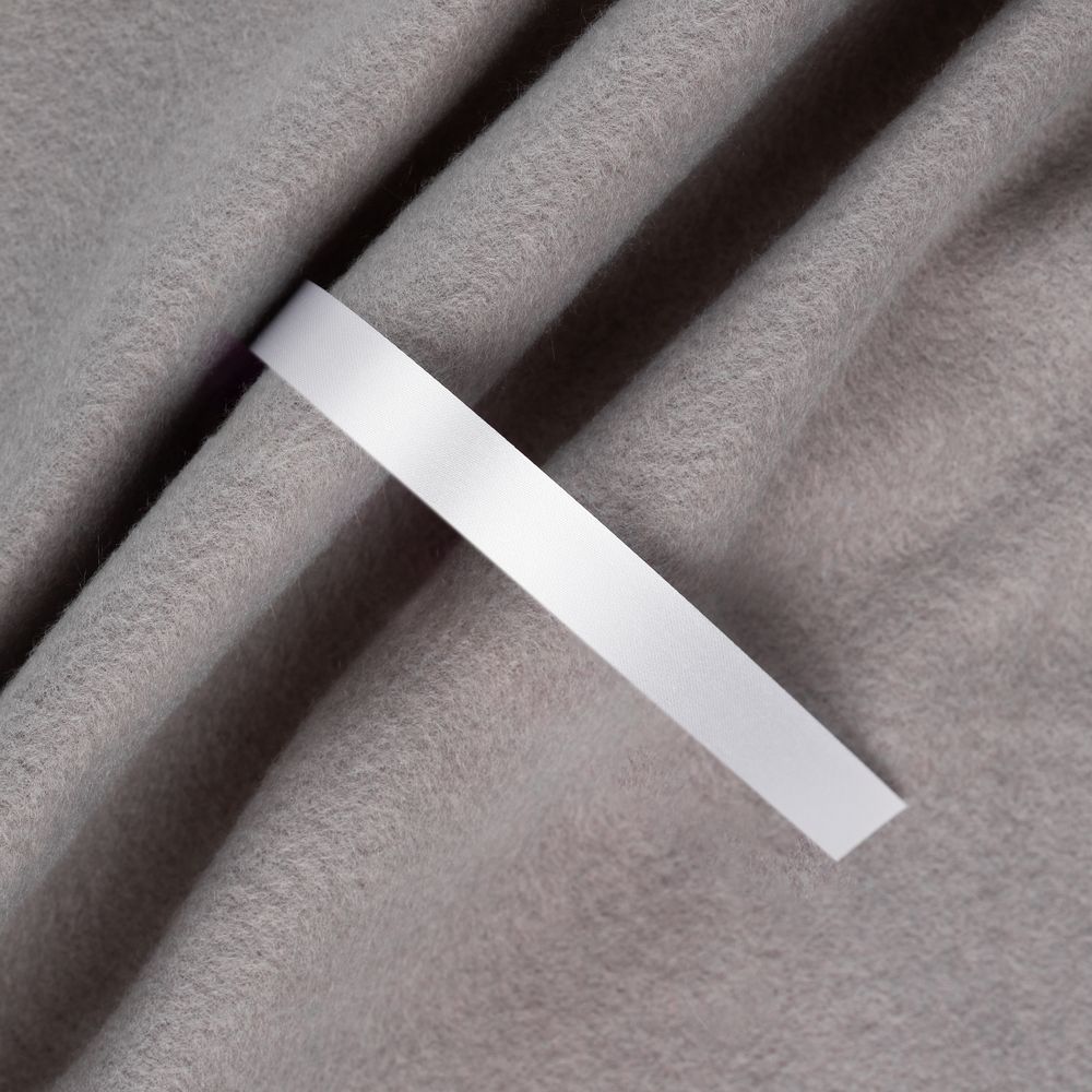 Лента сатиновая Satin 10 S, белая, 40 см-1