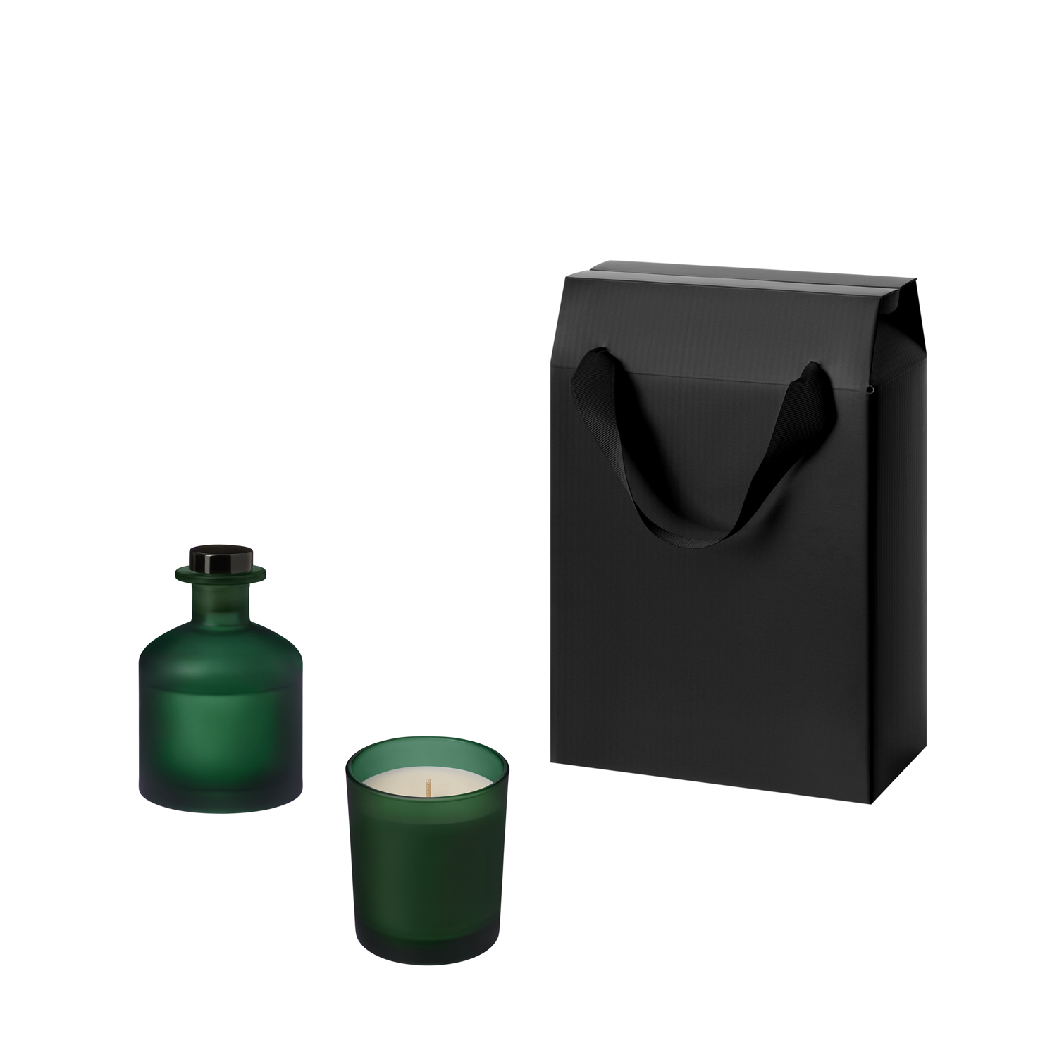 Подарочный набор Enigma, Mizu, зеленый (свеча, диффузор)-0