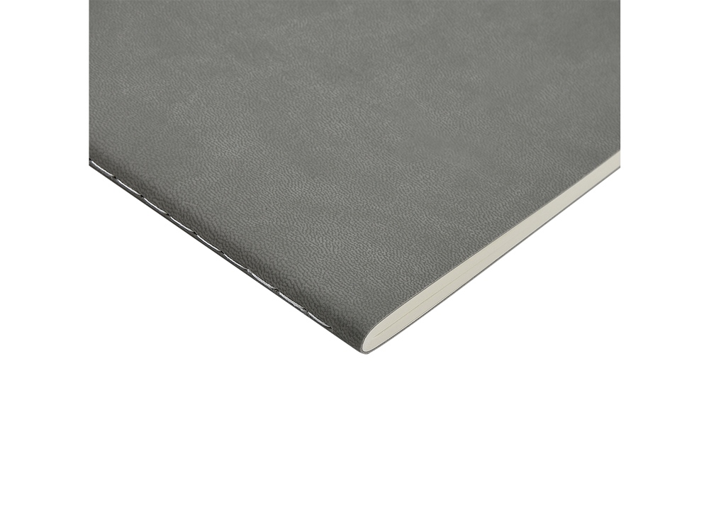 Бизнес тетрадь А5 Megapolis flex 60 л. soft touch клетка, серый-2