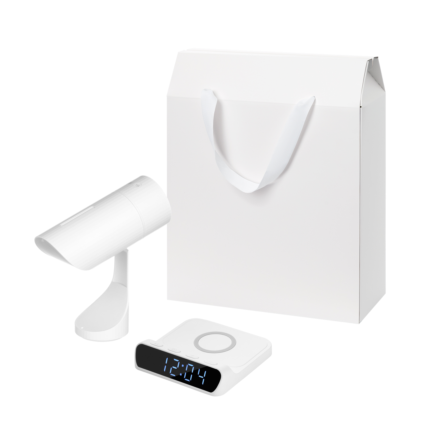 Подарочный набор Призма, Ригель (Prisma, Rigel), белый (увлажнитель воздуха, зарядное устройство)-0