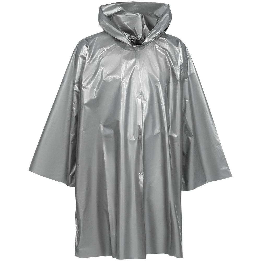 Дождевик-плащ CloudTime, серебристый-1