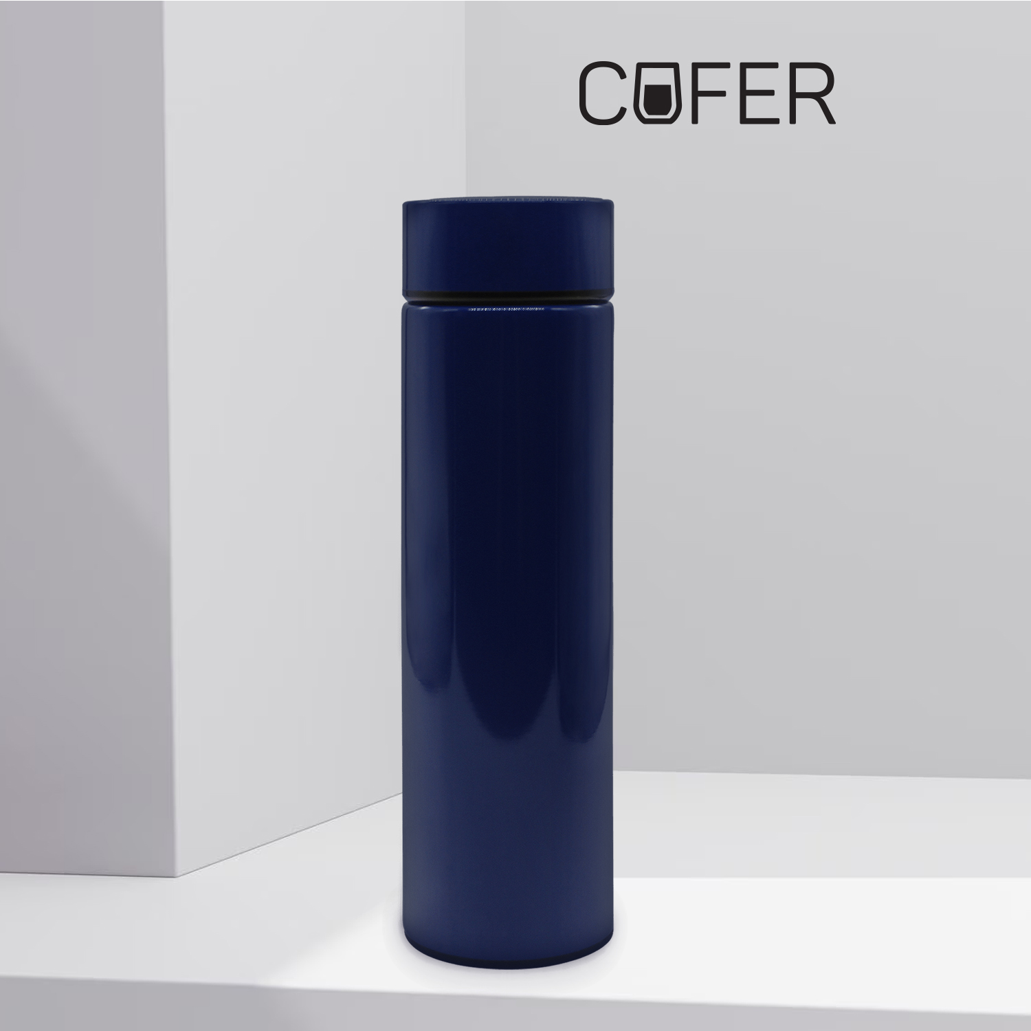 Термос Reactor с датчиком температуры (синий)-0