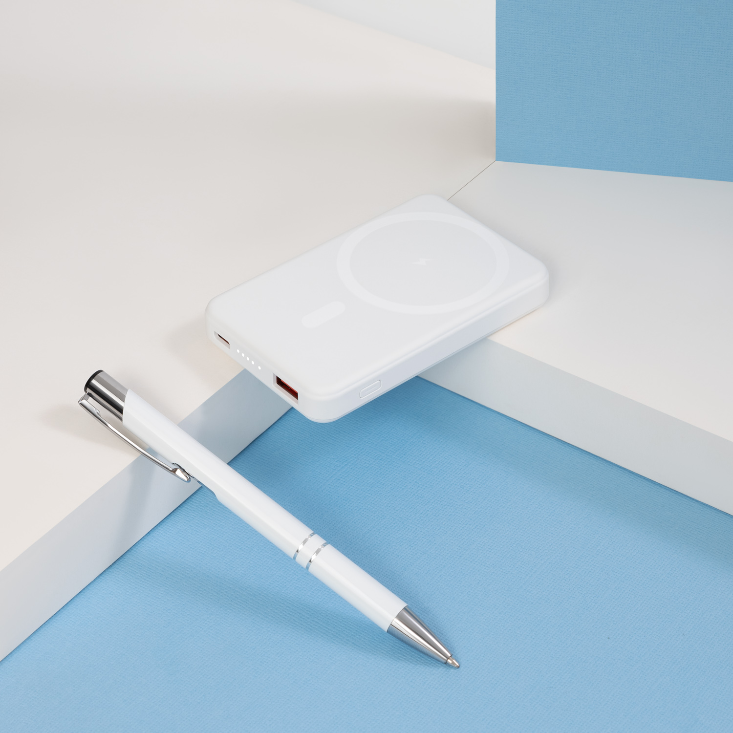 Шариковая ручка Alpha, белая-7