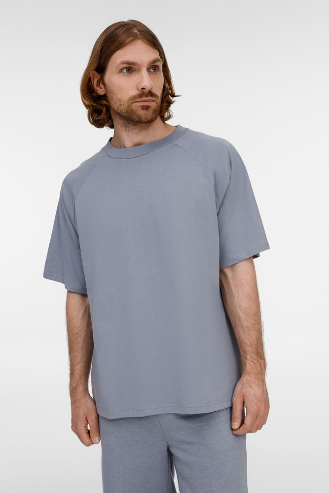 Футболка унисекс оверсайз T2, серая-1