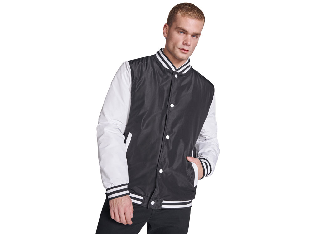 Бомбер утепленный California унисекс, черный/белый-4