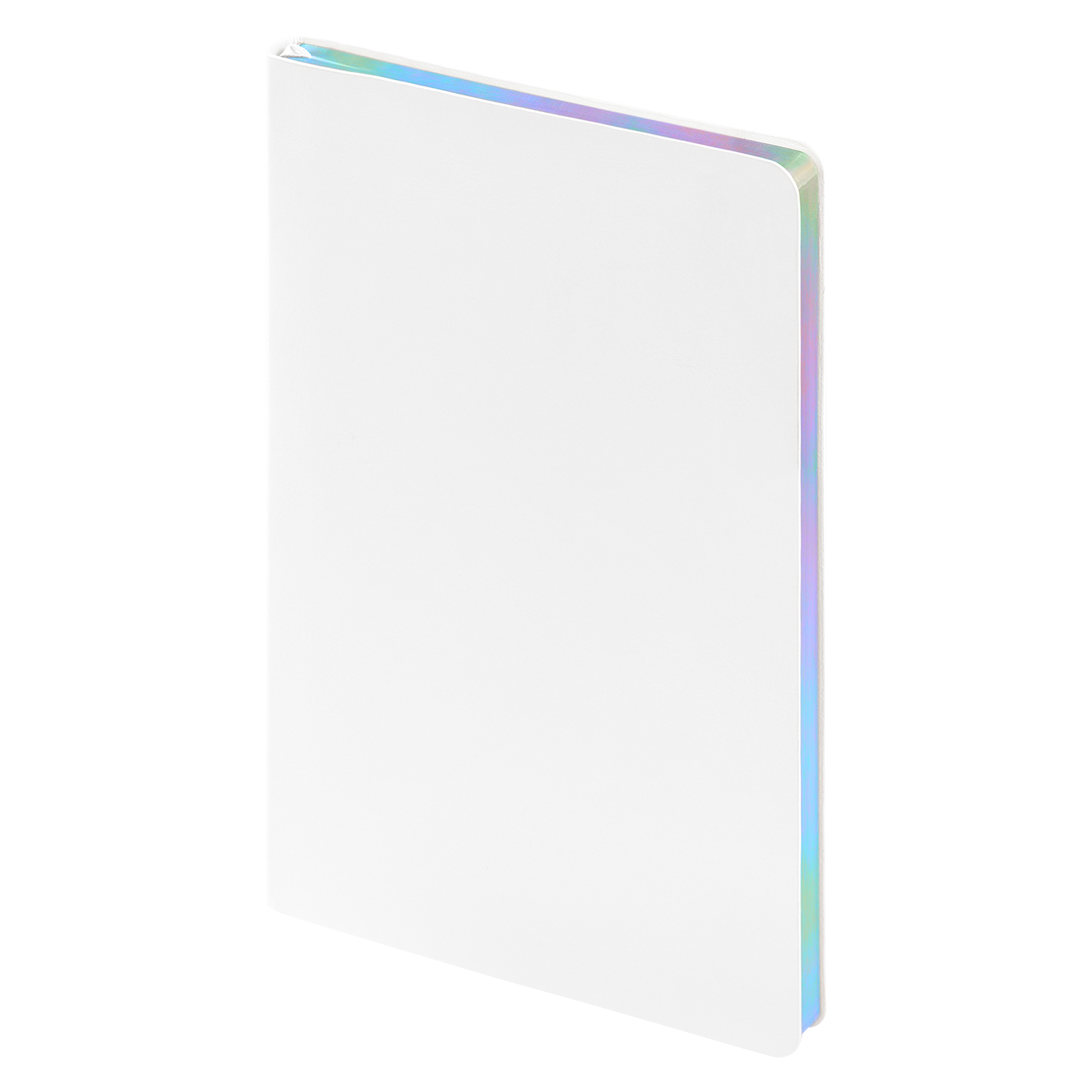 Ежедневник Galaxy недатированный, гибкая обложка, срез голограф. фольга, белый-5