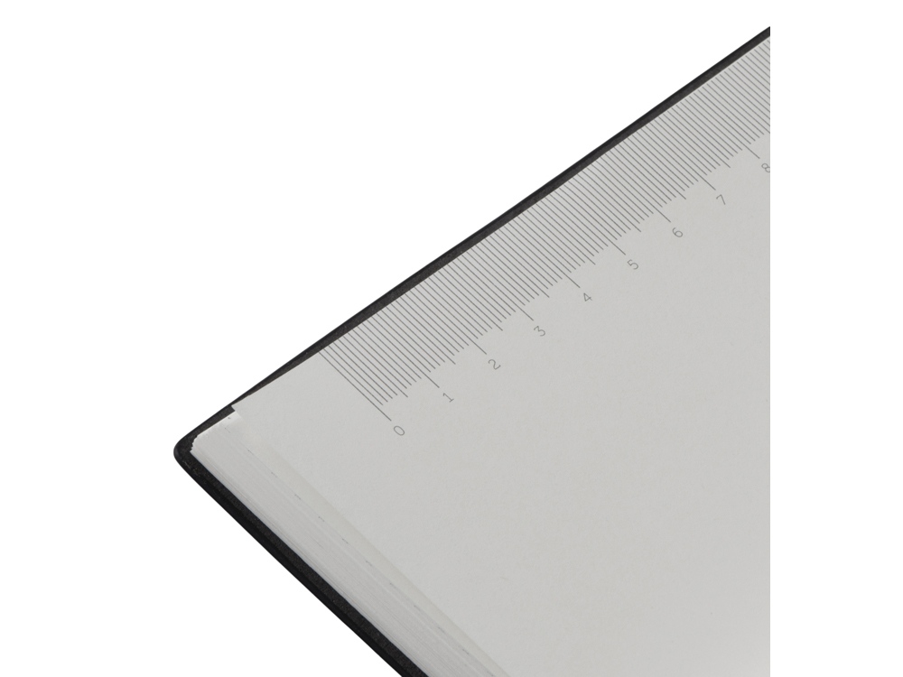 Набор блокнот в гибкой обложке А5 и металлическая шариковая ручка Nabokov, черный-7