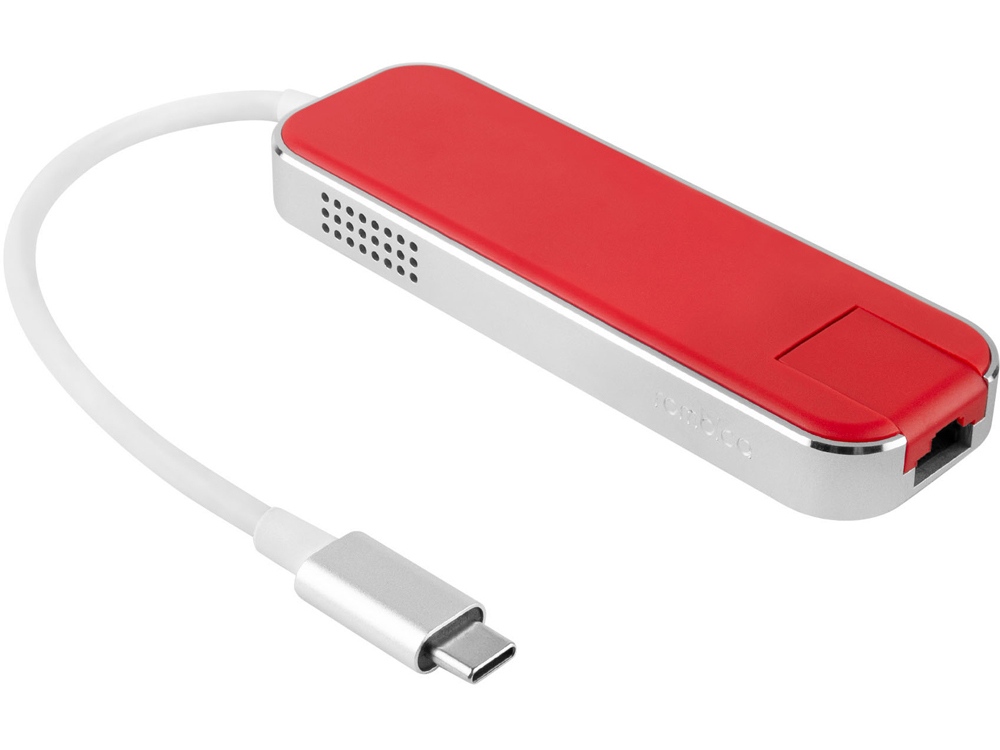 Хаб USB Rombica Type-C Chronos Red-2