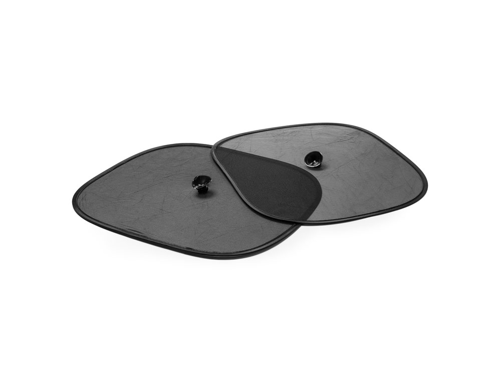 Набор MACK из 2 складных солнцезащитных шторок для окон, черный-2